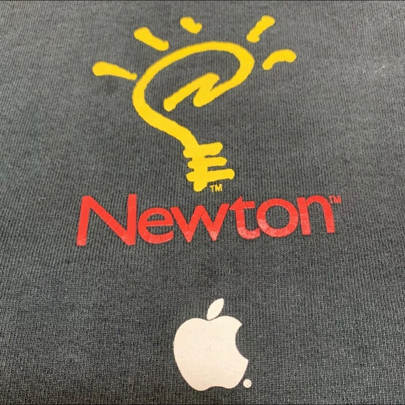 VTG Apple Computer Newton Fotl Crew Neck Rare - Picture 3 of 9